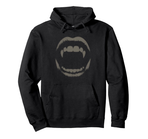 Vampire Fangs Y2K Grunge Emo Hoodie - Minimalist Print Unisex - T-Shirt, Sweatshirt, Hoodie