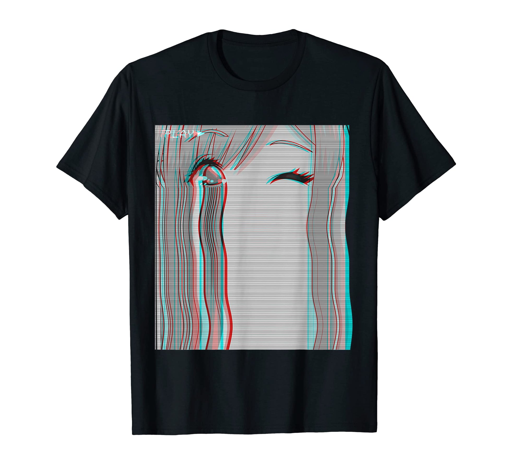 Sad Anime Eboy Egirl Vaporwave T-Shirt - Aesthetic Graphic Men Women - T-Shirt, Sweatshirt, Hoodie