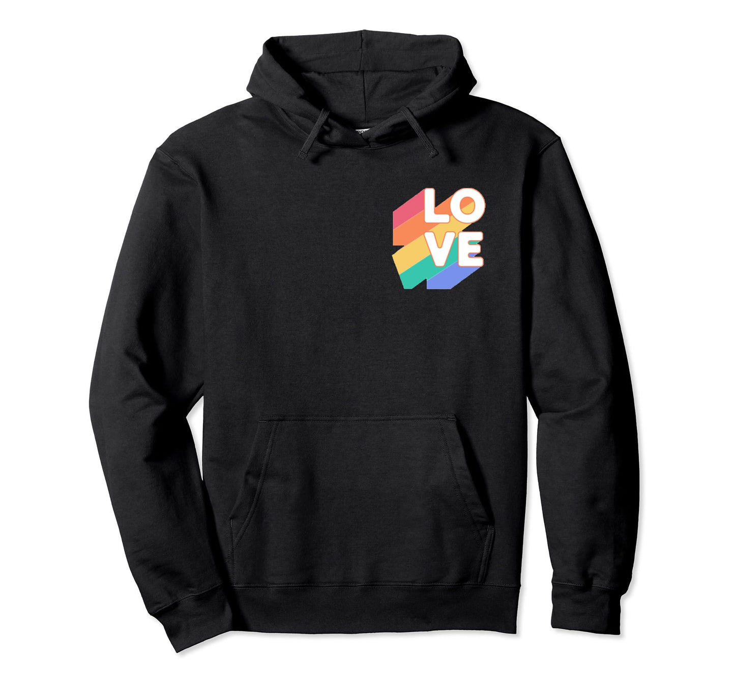 Love Pride Day Rainbow Lgbtq Love Hoodie - Trendy Graphic for Adults - T-Shirt, Sweatshirt, Hoodie