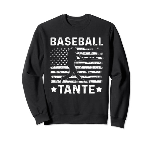 Baseball Tante Aunt Usa Flag 4Th Sweatshirt - Fun Novelty Design Men Women - T-Shirt, Sweatshirt, Hoodie