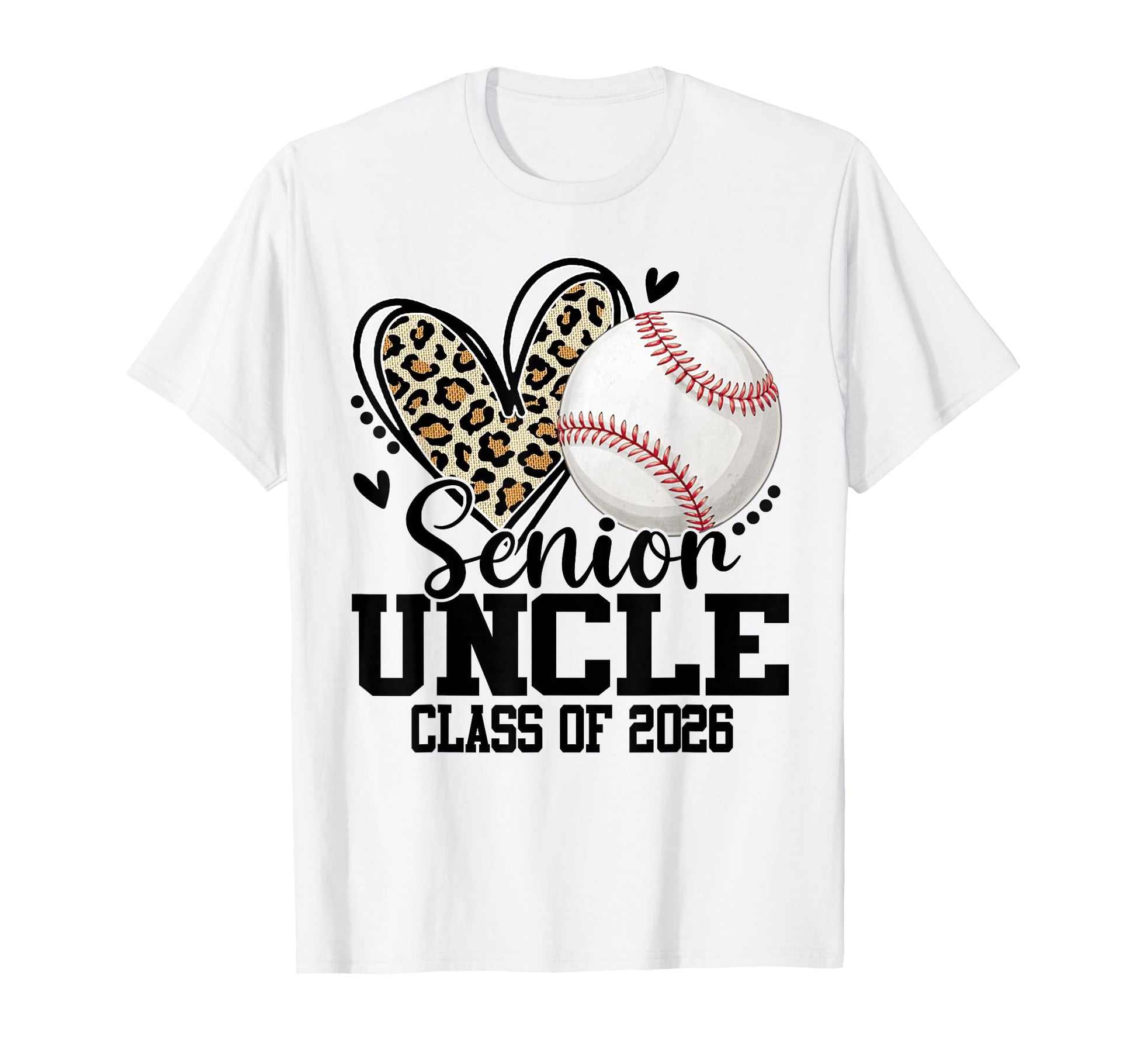 Senior Uncle Class 2026 Baseball T-Shirt - Minimalist Print Men Women - T-Shirt, Sweatshirt, Hoodie