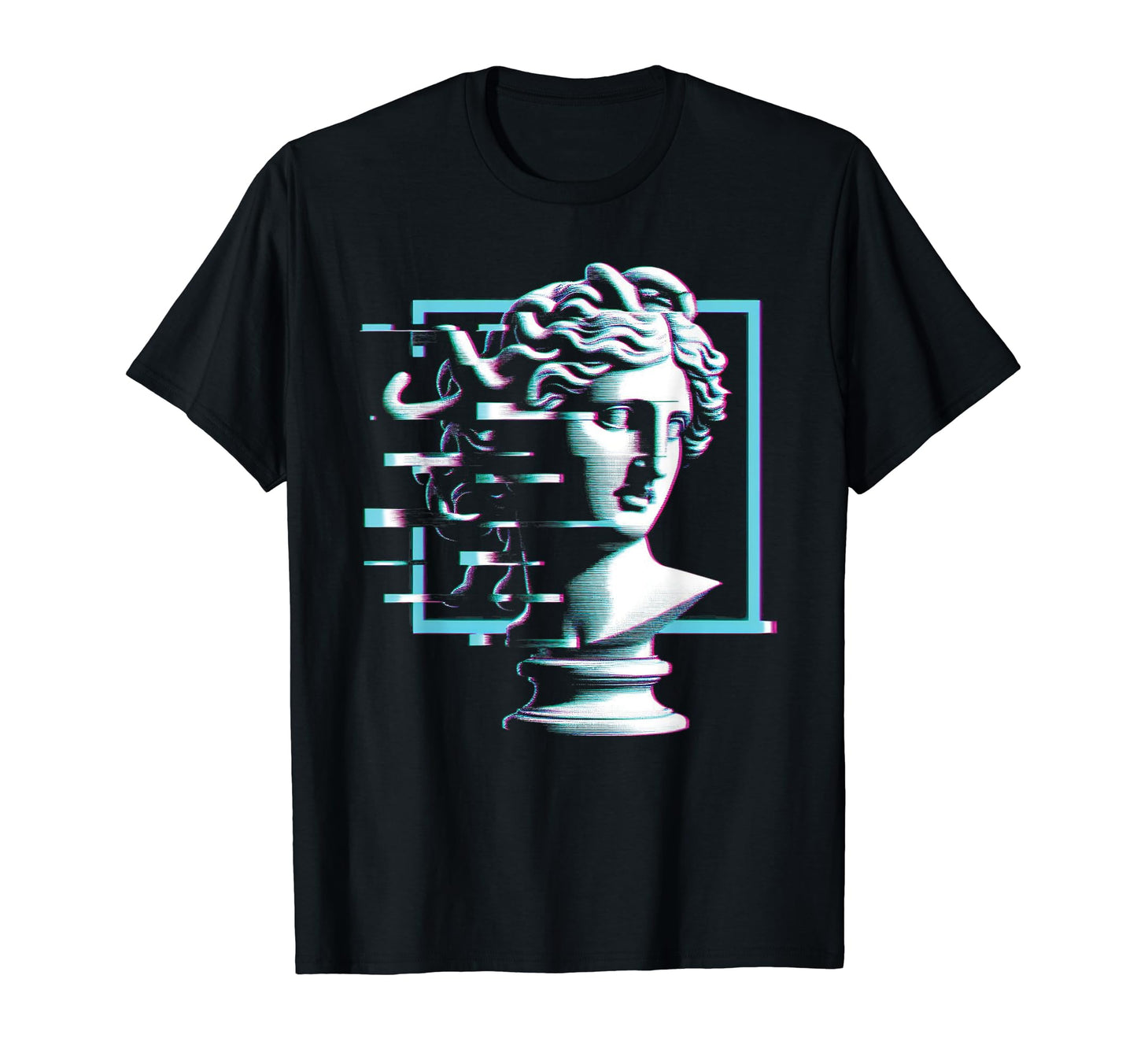 Medusa Statue Vaporwave Aesthetic T-Shirt - Custom Art Print Men Women - T-Shirt, Sweatshirt, Hoodie