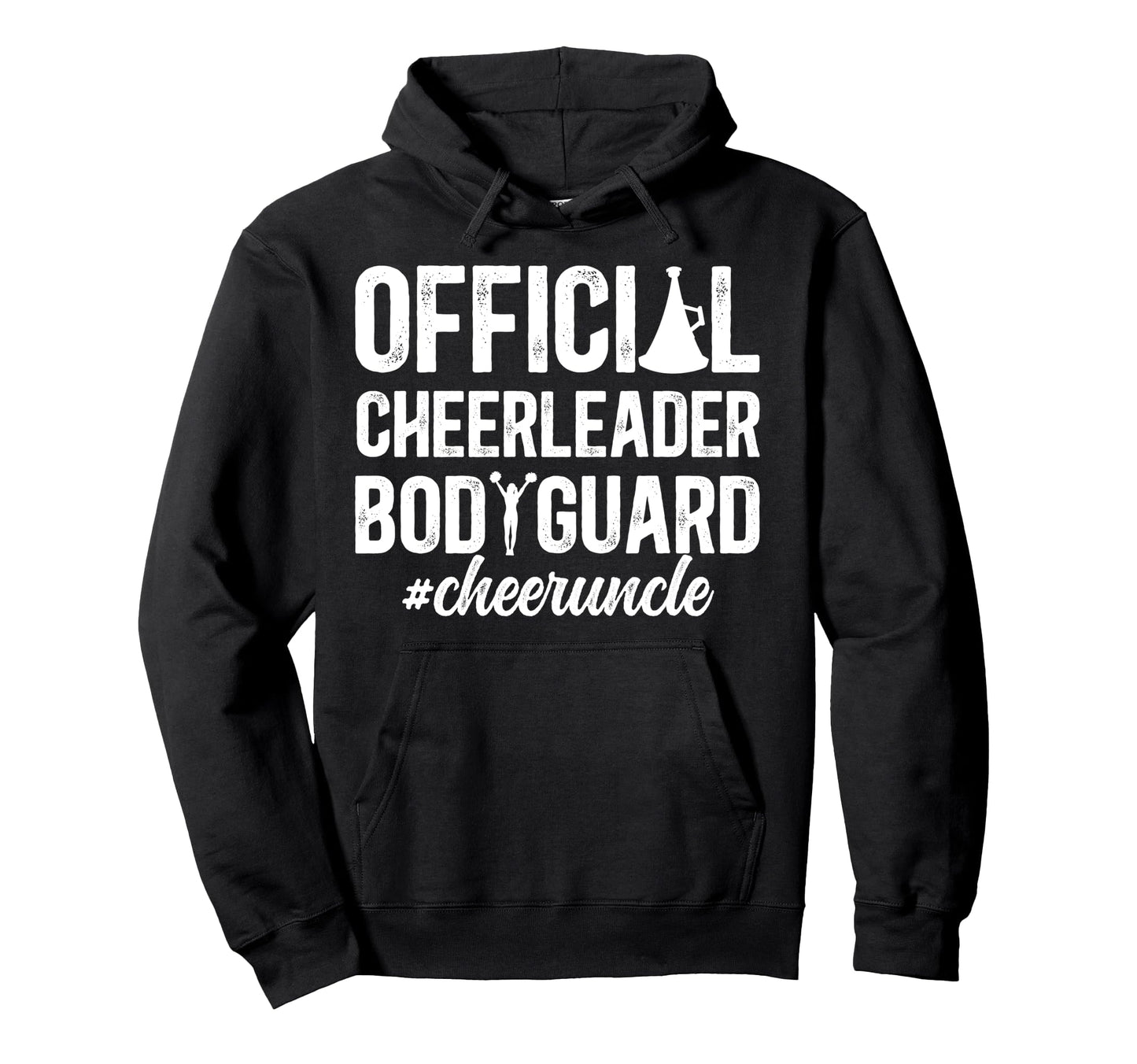 Funny Cheer Uncle Cheerleader Uncle Hoodie - Graphic Print Unisex - T-Shirt, Sweatshirt, Hoodie