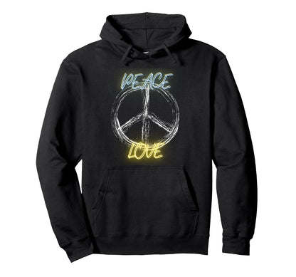 Hippie Peace Costume Love 60S 70S Peace Hoodie - Graphic Print Unisex - T-Shirt, Sweatshirt, Hoodie