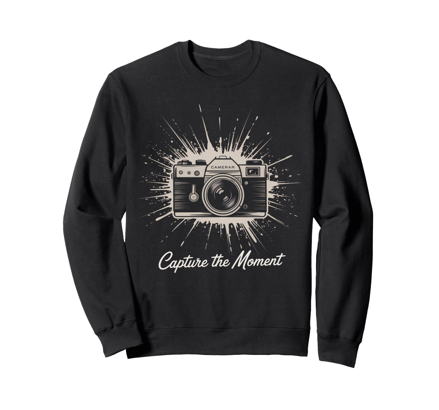 Capture Moment Camera Sweatshirt - Casual Everyday Wear Men Women - T-Shirt, Sweatshirt, Hoodie