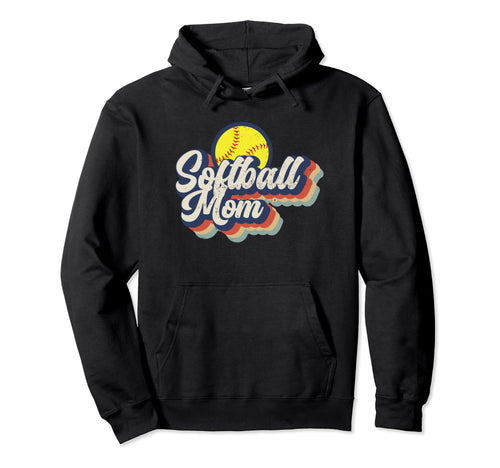 Softball Mom Softball Game Day Vibes Hoodie - Aesthetic Graphic for Adults - T-Shirt, Sweatshirt, Hoodie