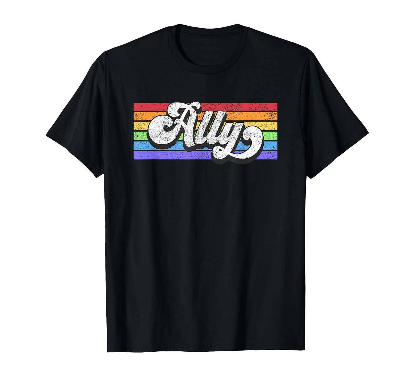 Lgbtq Ally Rainbow Pride T-Shirt - Aesthetic Graphic Men Women - T-Shirt, Sweatshirt, Hoodie