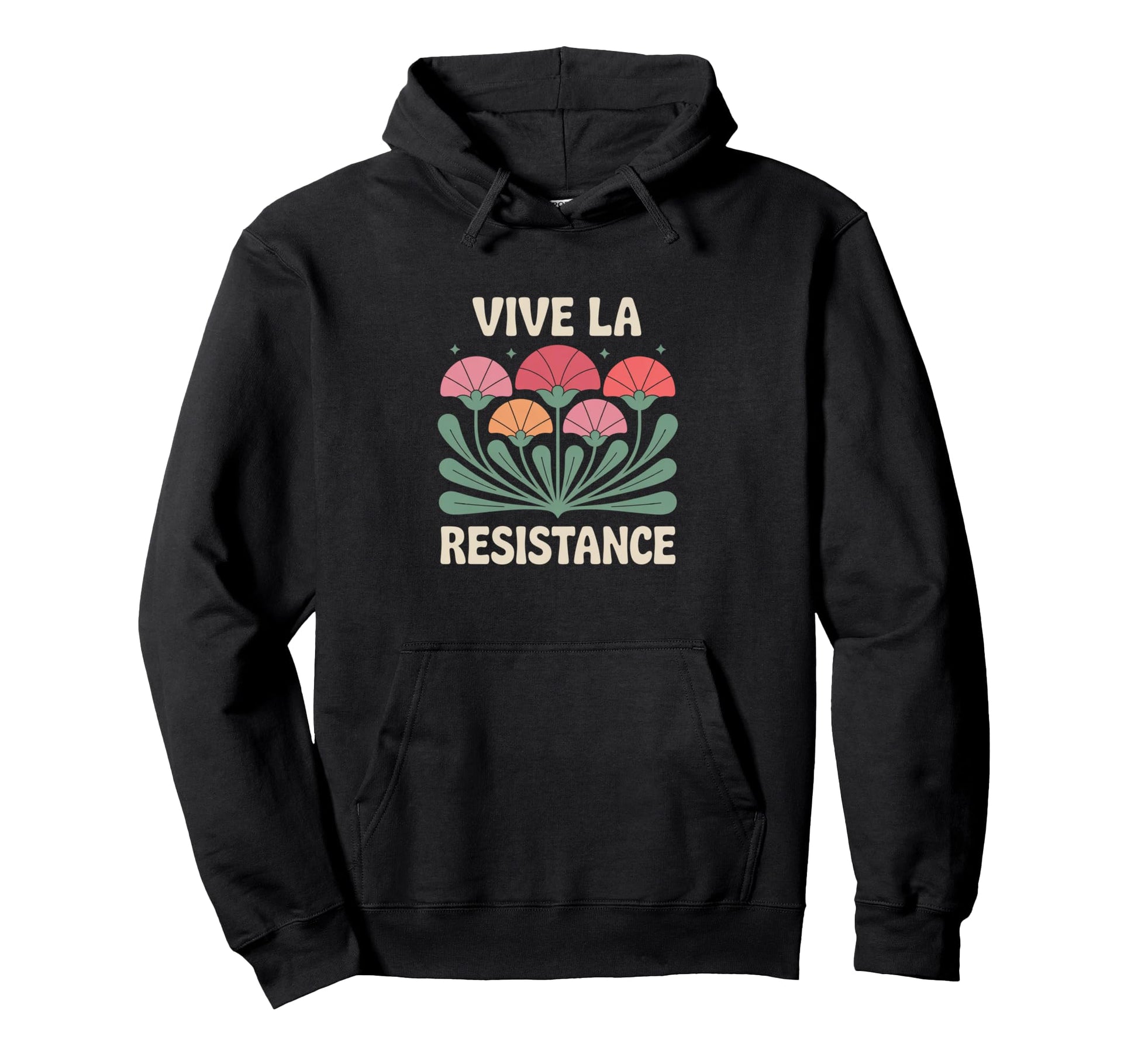 Vive La Resistance Feminist Hoodie - Novelty Apparel Unisex - T-Shirt, Sweatshirt, Hoodie