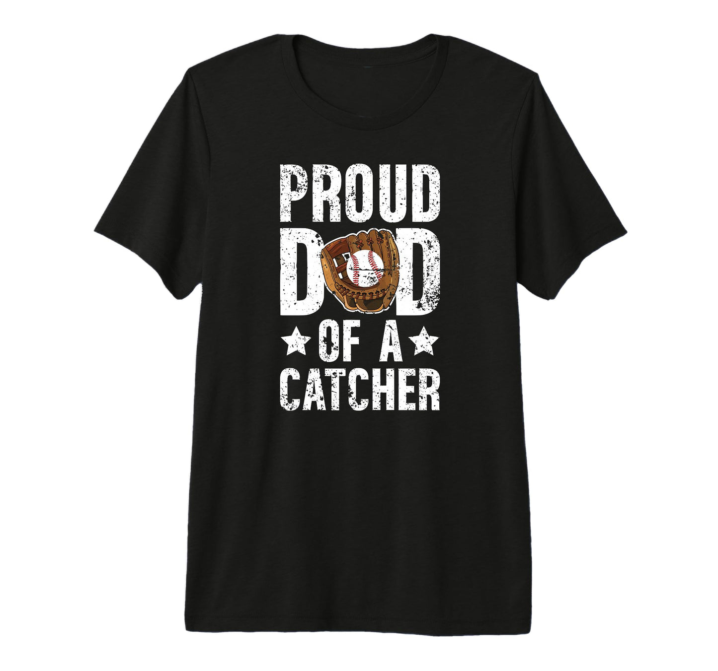 Mens Proud Dad Baseball Catcher Dad T-Shirt - Graphic Print for Adults - T-Shirt, Sweatshirt, Hoodie
