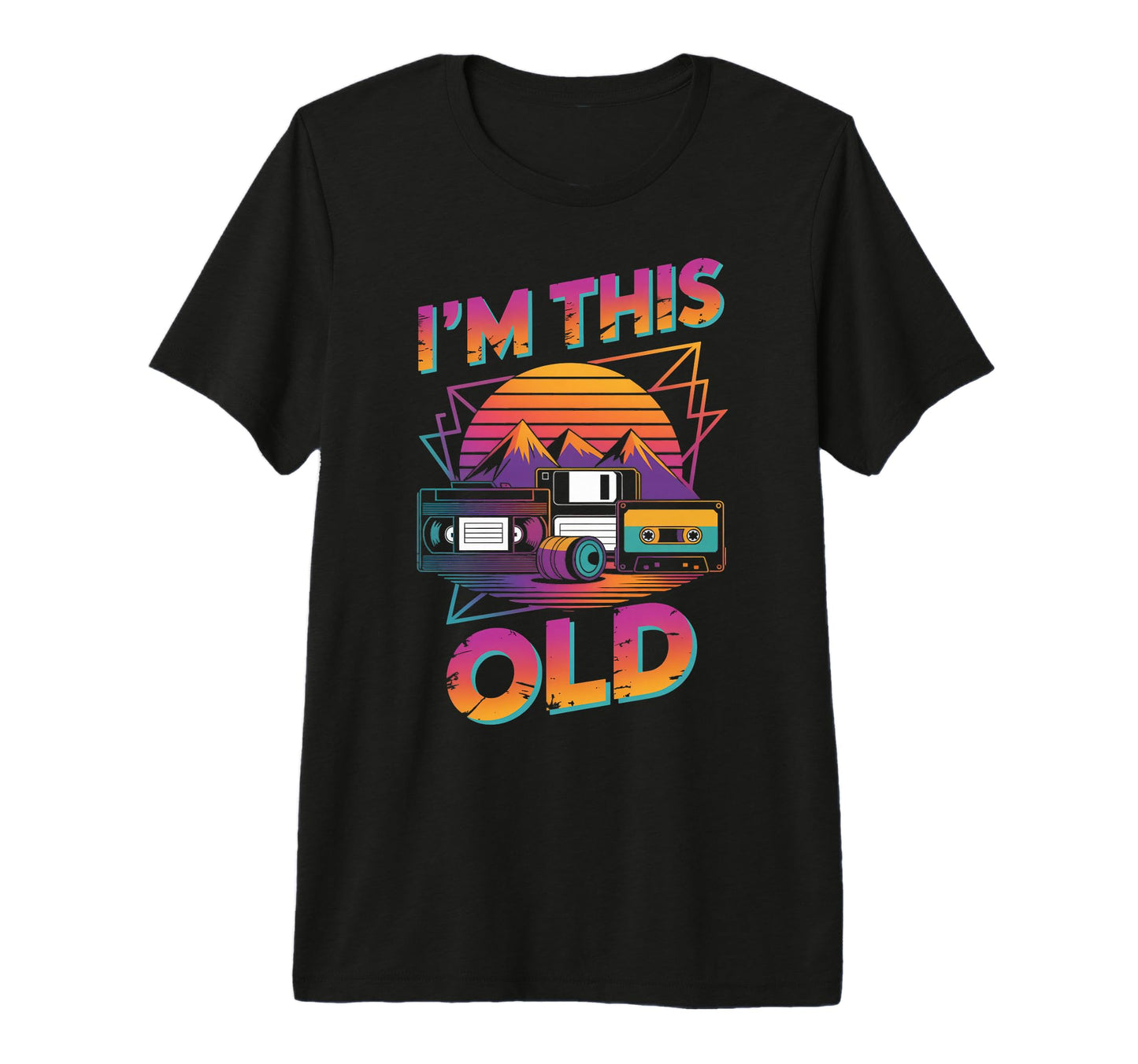 Im This Old Tape Camera Nostalgic T-Shirt - Novelty Apparel Men Women - T-Shirt, Sweatshirt, Hoodie