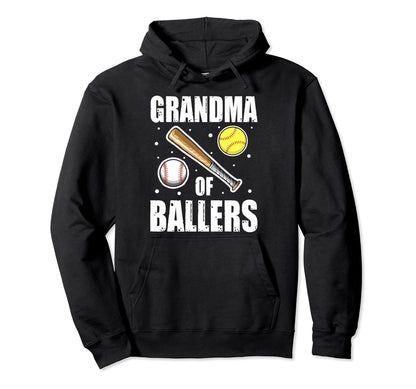 Baseball Grandma Grandson Baseball Hoodie - Aesthetic Graphic Men Women - T-Shirt, Sweatshirt, Hoodie