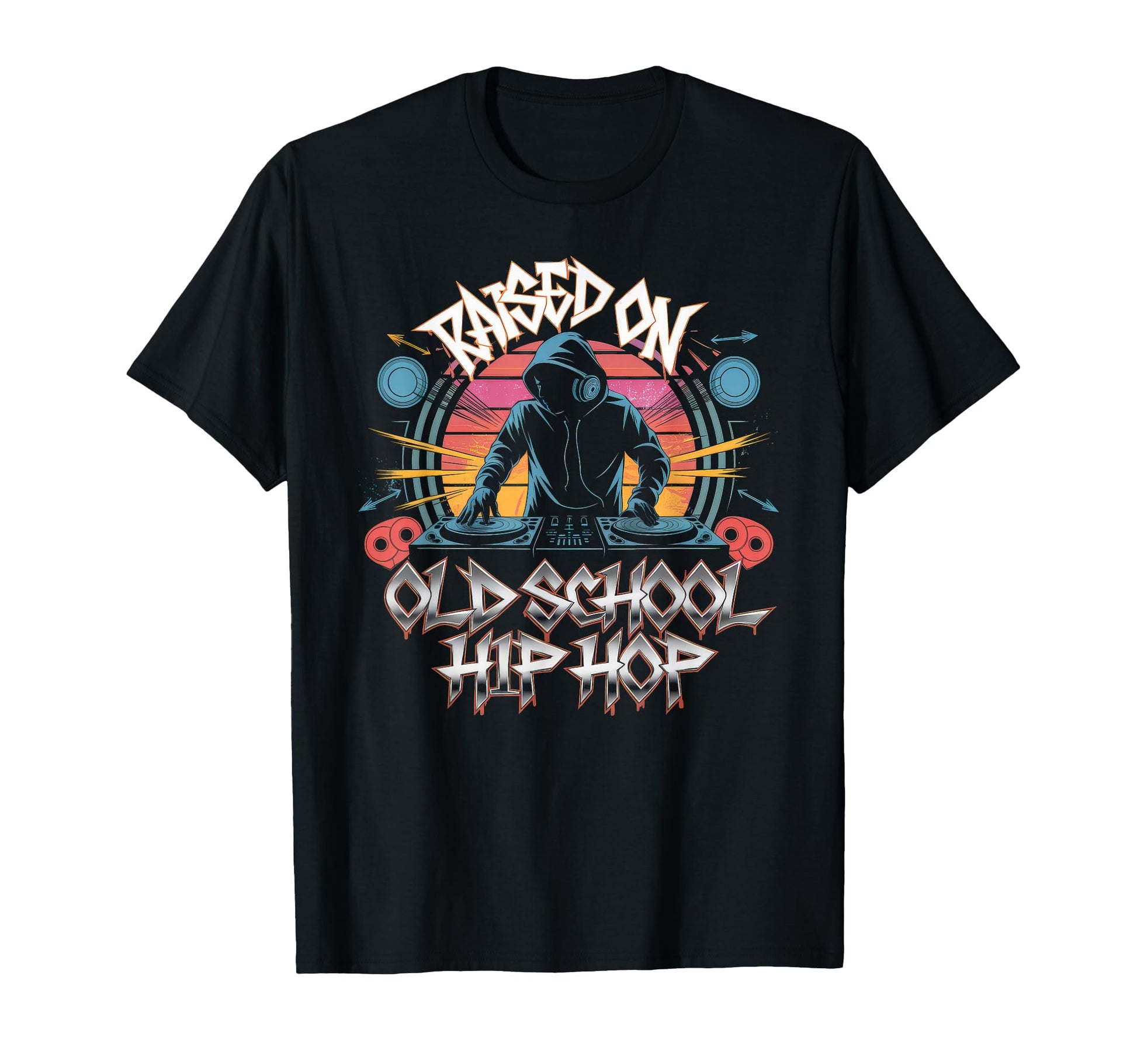 Raised Old School Graffiti Rap Hip Hop T-Shirt - Unique Graphic Men Women - T-Shirt, Sweatshirt, Hoodie