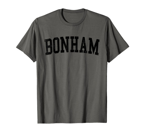 Bonham Tx Distressed Black T-Shirt - Casual Everyday Wear for Adults - T-Shirt, Sweatshirt, Hoodie