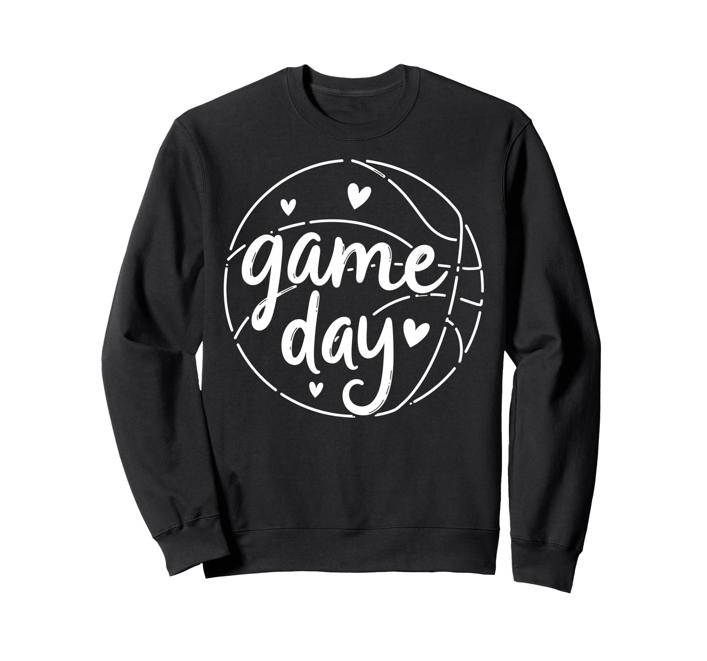 Game Day Vibes Basketball Player Sweatshirt - Custom Art Print for Adults - T-Shirt, Sweatshirt, Hoodie