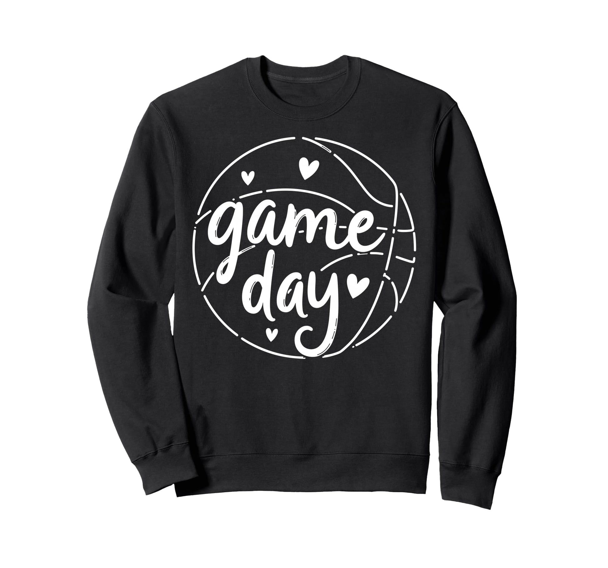 Game Day Vibes Basketball Player Sweatshirt - Custom Art Print for Adults - T-Shirt, Sweatshirt, Hoodie