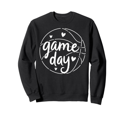 Game Day Vibes Basketball Player Sweatshirt - Custom Art Print for Adults - T-Shirt, Sweatshirt, Hoodie
