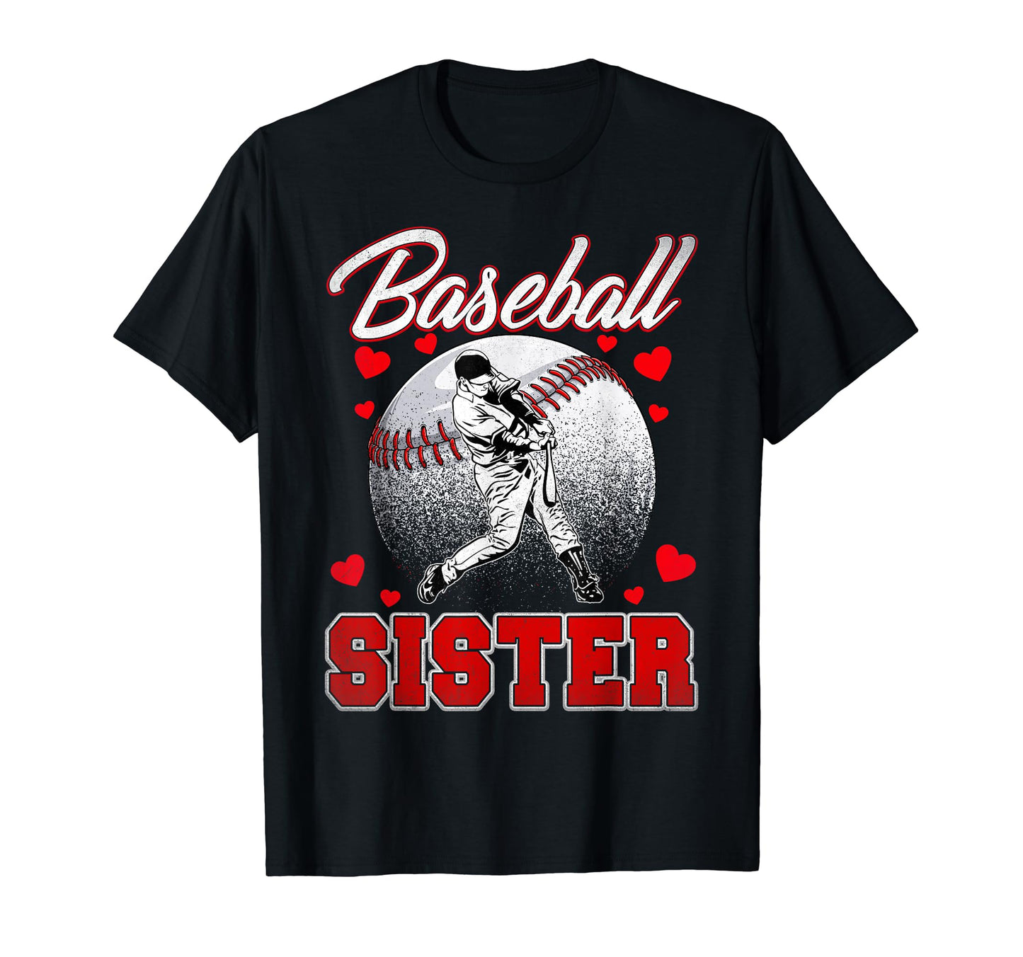 Baseball Sister Family Matching Players T-Shirt - Graphic Print for Adults - T-Shirt, Sweatshirt, Hoodie