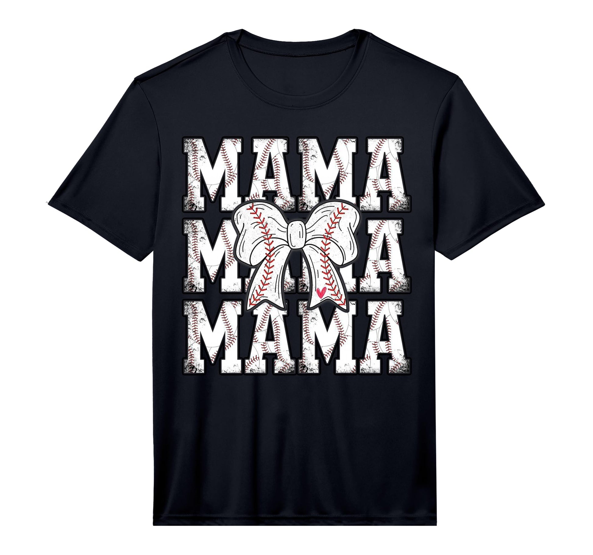 Mens Baseball Mama Coquette Bow T-Shirt - Streetwear Style Men Women - T-Shirt, Sweatshirt, Hoodie