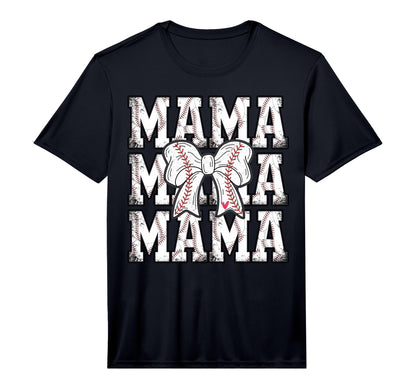 Mens Baseball Mama Coquette Bow T-Shirt - Streetwear Style Men Women - T-Shirt, Sweatshirt, Hoodie