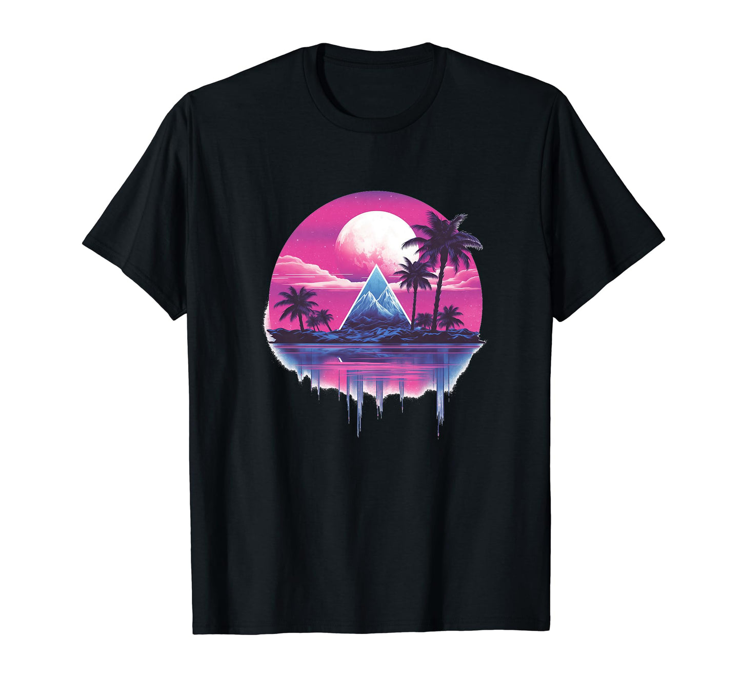 Vaporwave Landscape Portal Aesthetic T-Shirt - Streetwear Style Men Women - T-Shirt, Sweatshirt, Hoodie