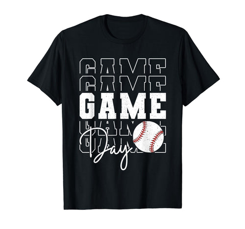 Game Day Baseball Mama Mom Touch Down T-Shirt - Unique Graphic Unisex - T-Shirt, Sweatshirt, Hoodie