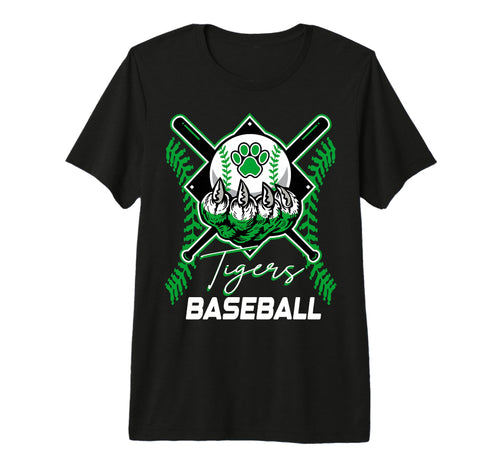 Tigers Baseball Mom Game Day Paw T-Shirt - Casual Everyday Wear Unisex - T-Shirt, Sweatshirt, Hoodie