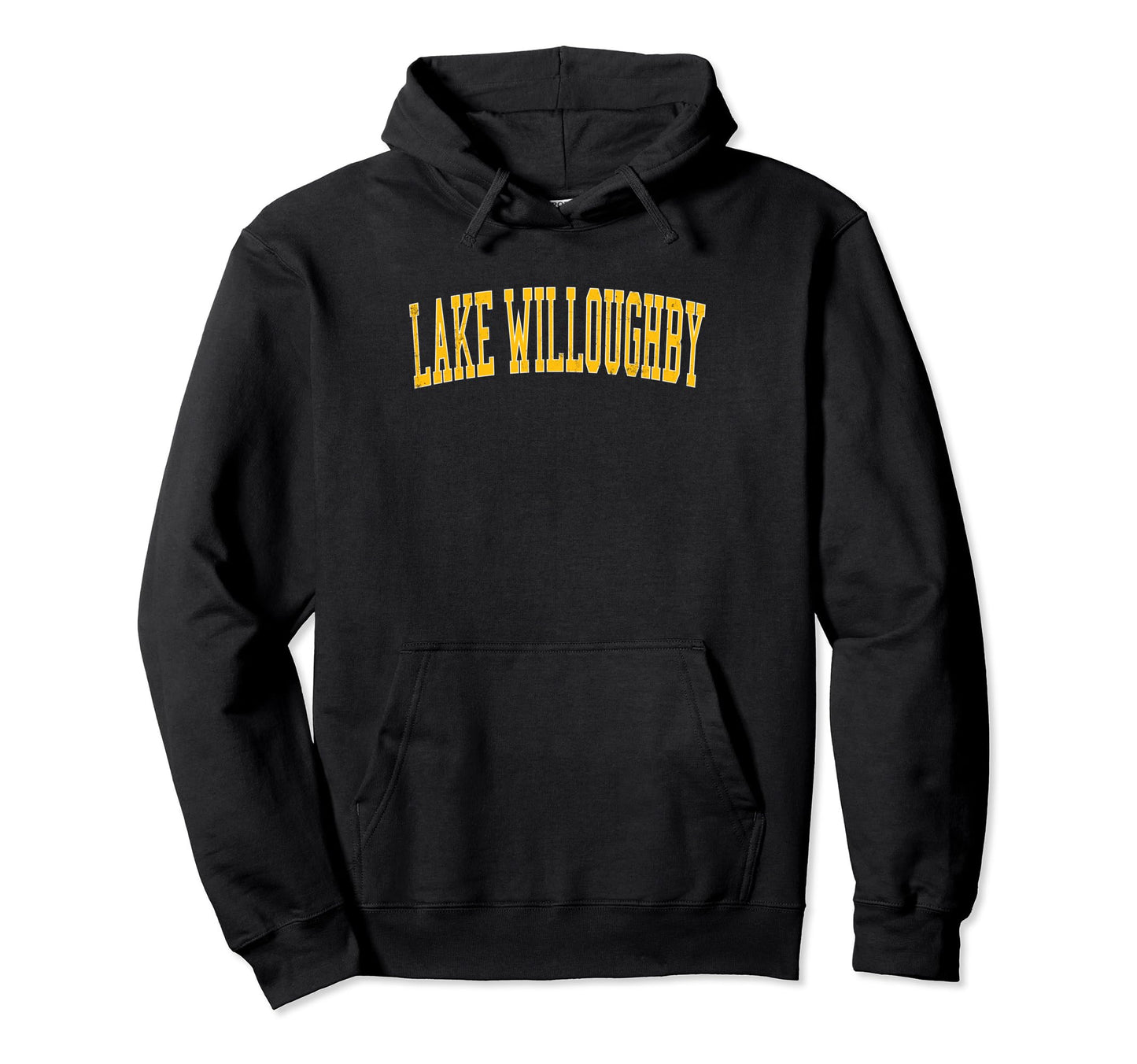 Lake Willoughby Distressed Gold Hoodie - Fun Novelty Design for Adults - T-Shirt, Sweatshirt, Hoodie