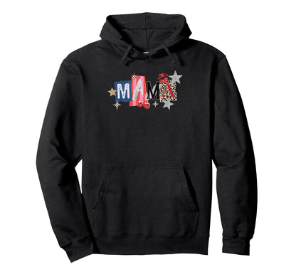 Rock Mama Leopard Cherry Stars Lips Hoodie - Novelty Apparel Unisex - T-Shirt, Sweatshirt, Hoodie