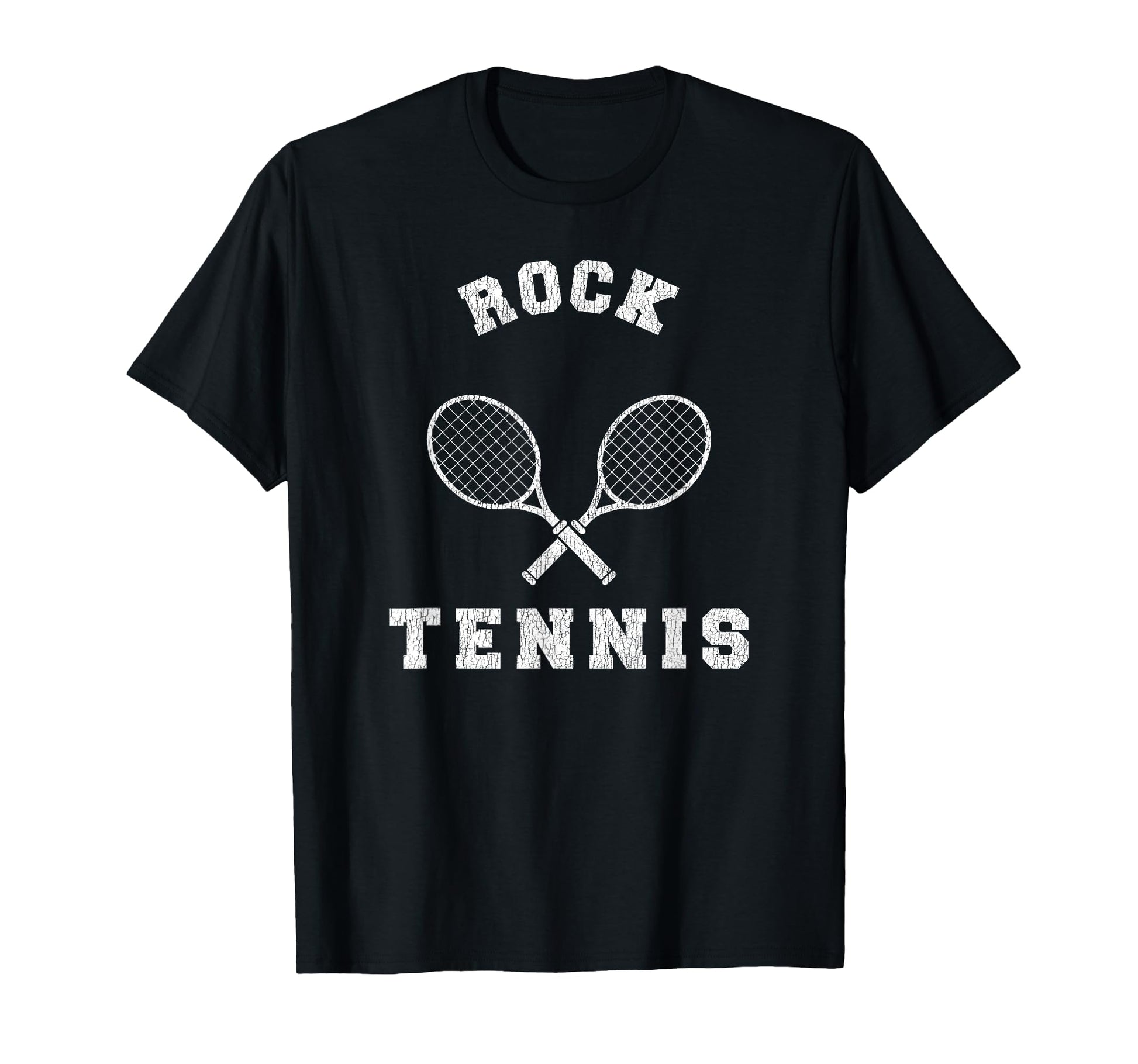 Rock Tennis Team Distressed 90S T-Shirt - Aesthetic Graphic for Adults - T-Shirt, Sweatshirt, Hoodie