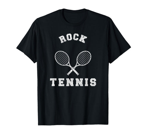 Rock Tennis Team Distressed 90S T-Shirt - Aesthetic Graphic for Adults - T-Shirt, Sweatshirt, Hoodie