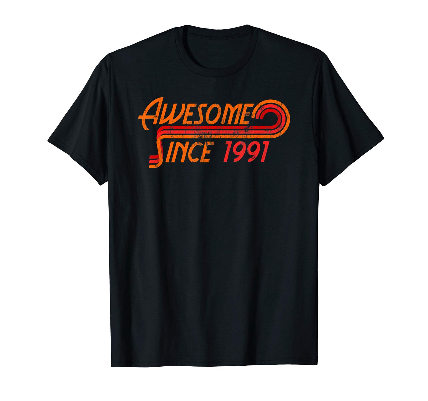 Awesome Since 1991 Stripes T-Shirt - Custom Art Print for Adults - T-Shirt, Sweatshirt, Hoodie