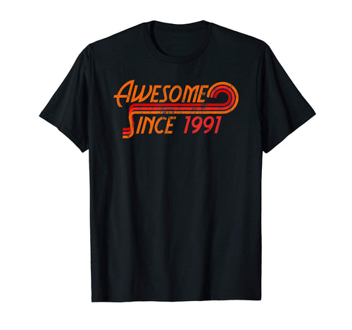 Awesome Since 1991 Stripes T-Shirt - Custom Art Print for Adults - T-Shirt, Sweatshirt, Hoodie