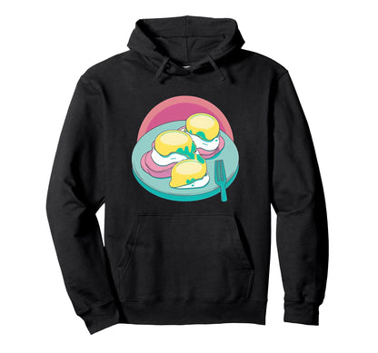 Artistic Eggs Benedict Creative Meal Hoodie - Novelty Apparel for Adults - T-Shirt, Sweatshirt, Hoodie