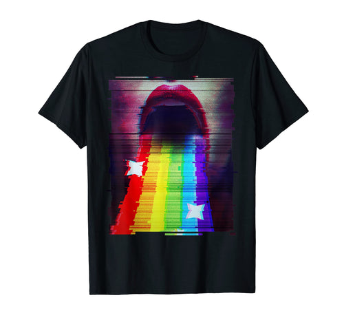 90S Lgbtq Vaporwave Synthwave Glitch T-Shirt - Trendy Graphic Unisex - T-Shirt, Sweatshirt, Hoodie