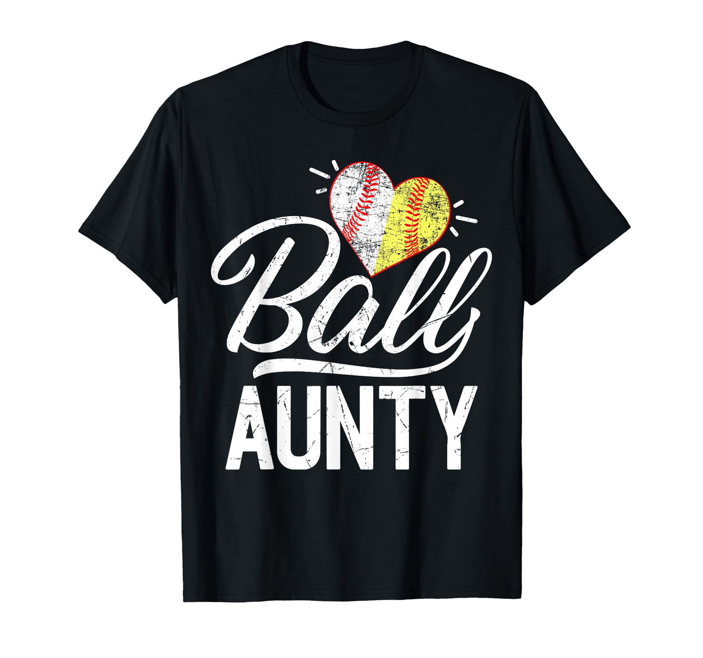 Baseball Lover Funny Ball Heart T-Shirt - Aesthetic Graphic Men Women - T-Shirt, Sweatshirt, Hoodie