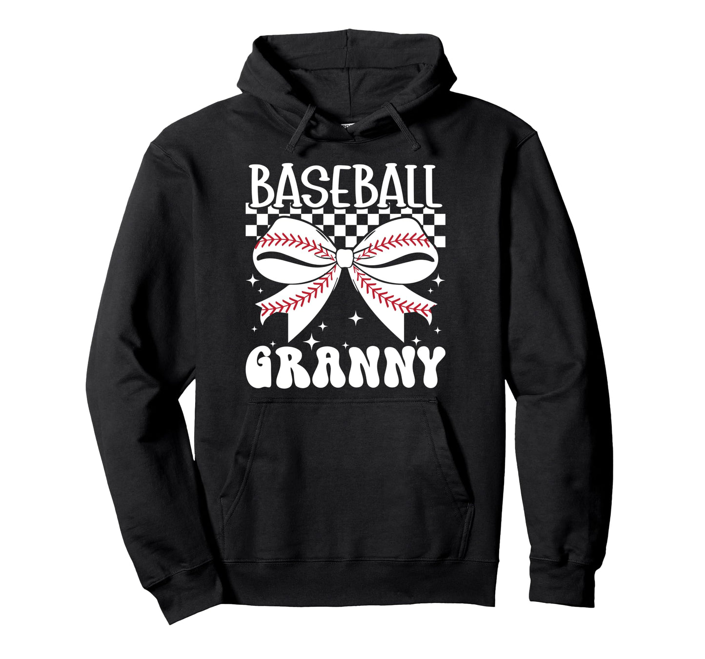 Baseball Granny Coquette Granny Hoodie - Fun Novelty Design for Adults - T-Shirt, Sweatshirt, Hoodie