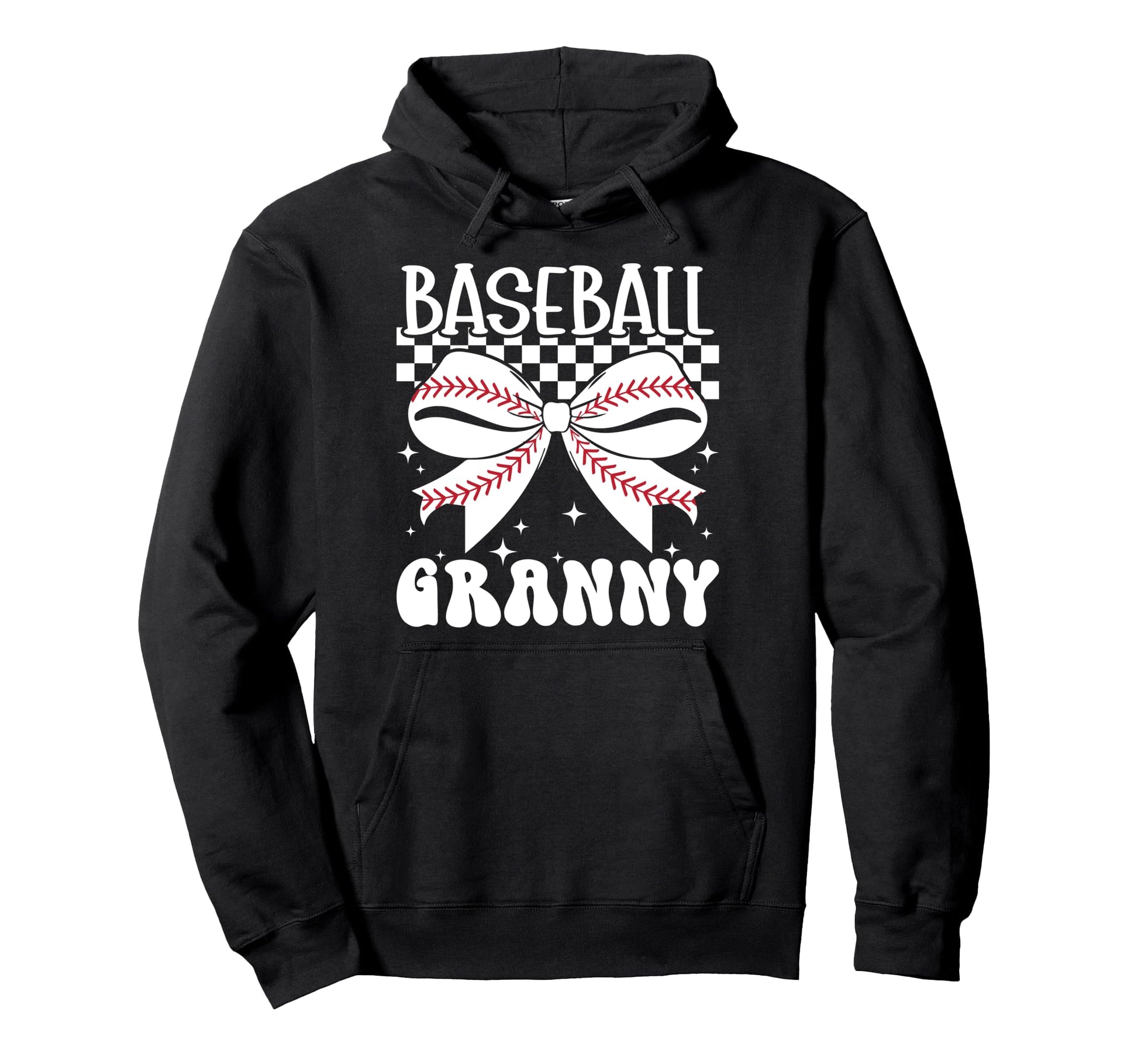 Baseball Granny Coquette Granny Hoodie - Fun Novelty Design for Adults - T-Shirt, Sweatshirt, Hoodie