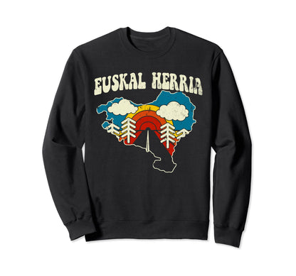 Basque Country Spain France Rainbow Sweatshirt - Graphic Print for Adults - T-Shirt, Sweatshirt, Hoodie