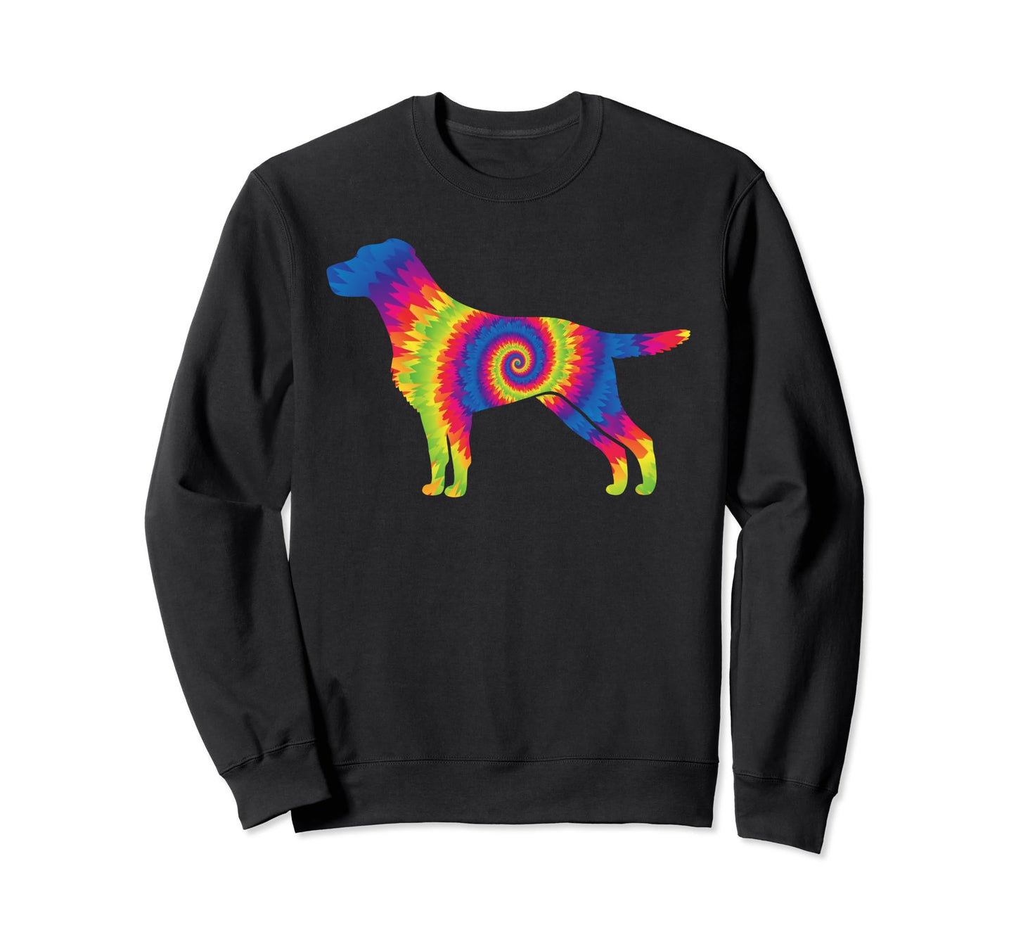 Tie Dye Labrador Retriever Hippie Sweatshirt - Aesthetic Graphic Unisex - T-Shirt, Sweatshirt, Hoodie