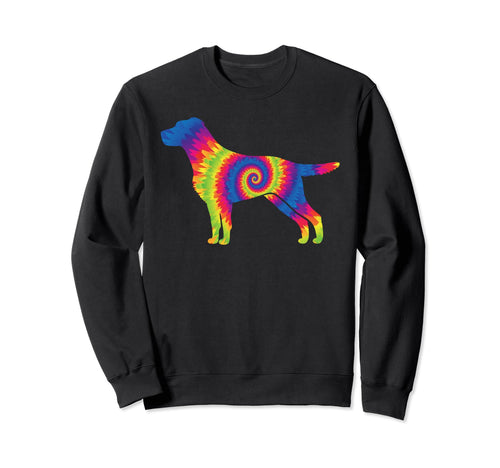 Tie Dye Labrador Retriever Hippie Sweatshirt - Aesthetic Graphic Unisex - T-Shirt, Sweatshirt, Hoodie