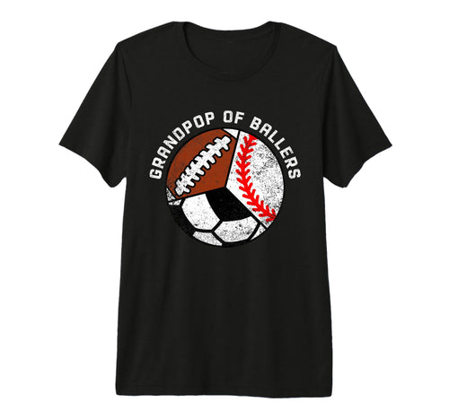Mens Grandpop Ballers Funny Baseball T-Shirt - Casual Everyday Wear Unisex - T-Shirt, Sweatshirt, Hoodie