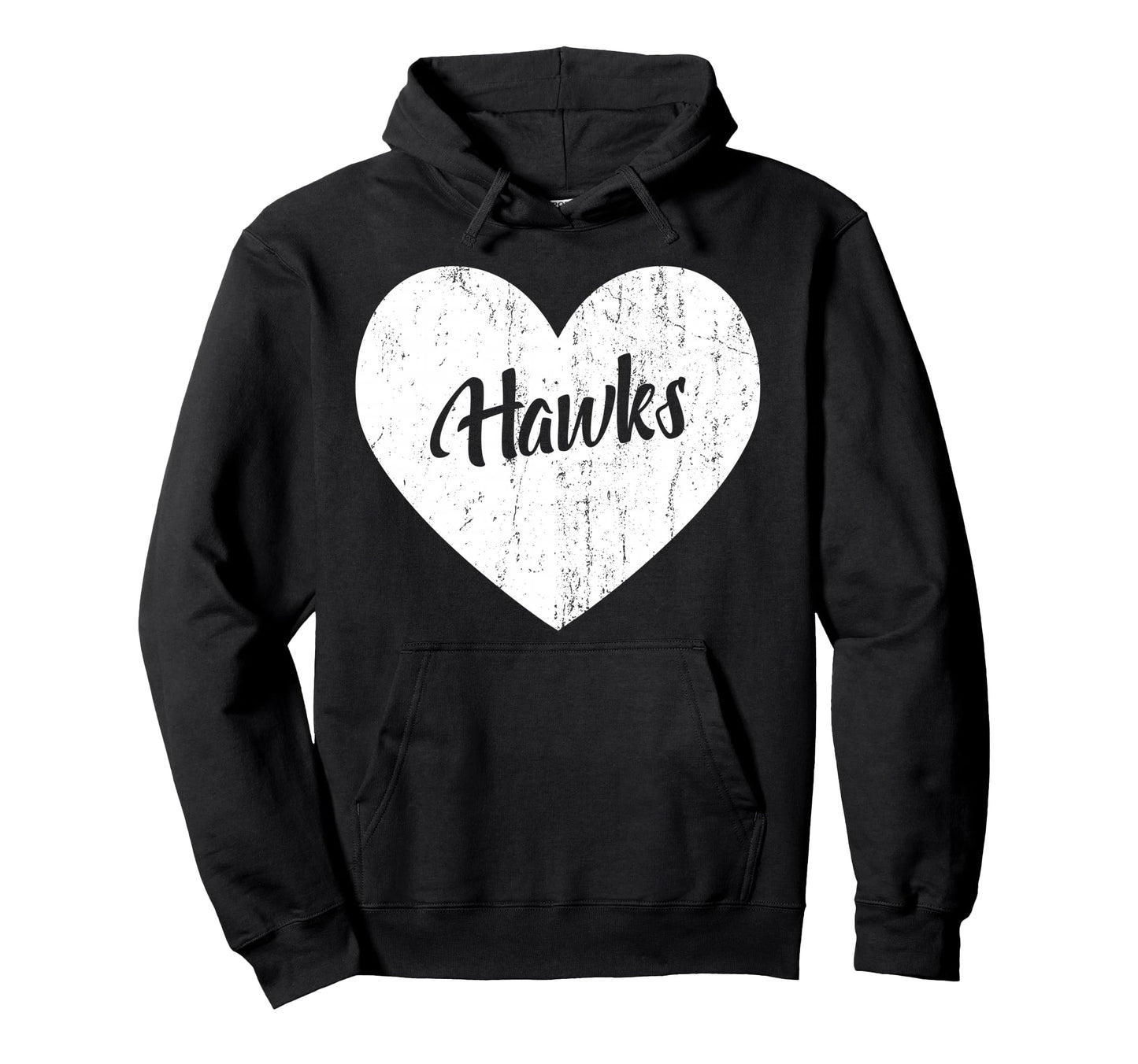 Hawks School Sports Fan Team Spirit Hoodie - Custom Art Print Unisex - T-Shirt, Sweatshirt, Hoodie