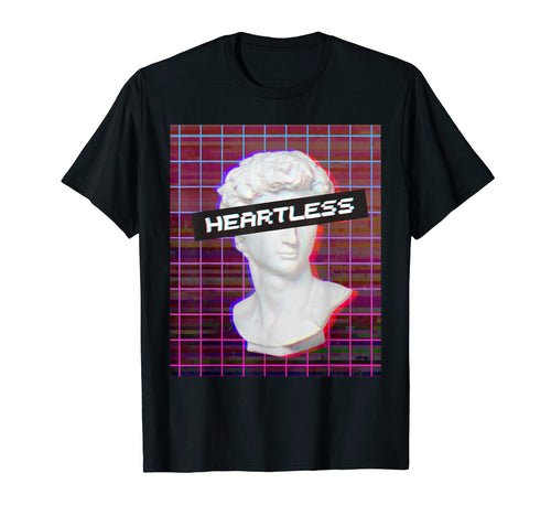 Heartless Aesthetic Roman Bust Vaporwave T-Shirt - Custom Art Print Unisex - T-Shirt, Sweatshirt, Hoodie
