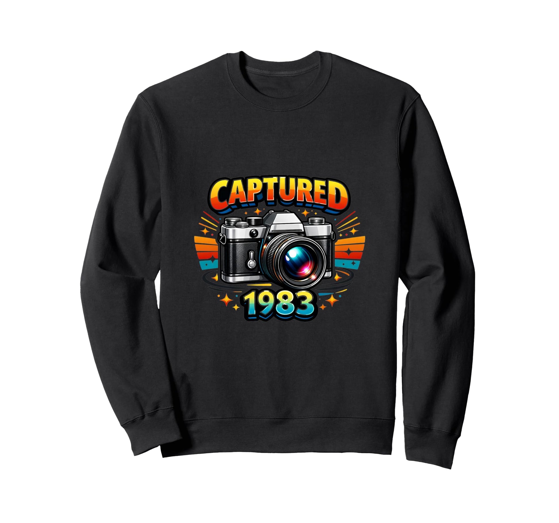 Camera Photography Creative 1983 Sweatshirt - Aesthetic Graphic Unisex - T-Shirt, Sweatshirt, Hoodie