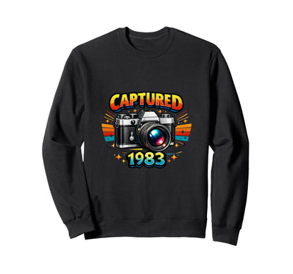Camera Photography Creative 1983 Sweatshirt - Aesthetic Graphic Unisex - T-Shirt, Sweatshirt, Hoodie