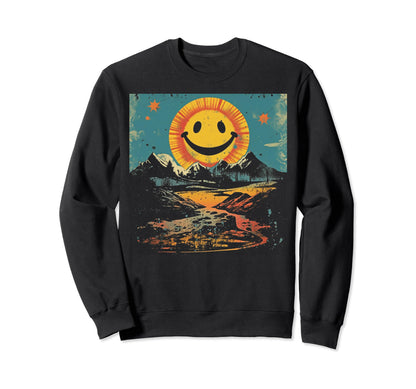 Sun Boho Groovy Sunshine Grunge 3 Sweatshirt - Graphic Print for Adults - T-Shirt, Sweatshirt, Hoodie