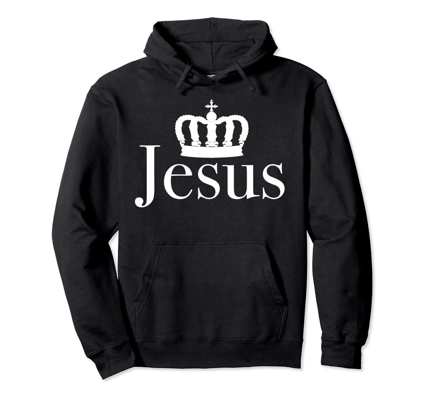 Jesus Is Answer Jesus Crowned King Hoodie - Streetwear Style for Adults - T-Shirt, Sweatshirt, Hoodie