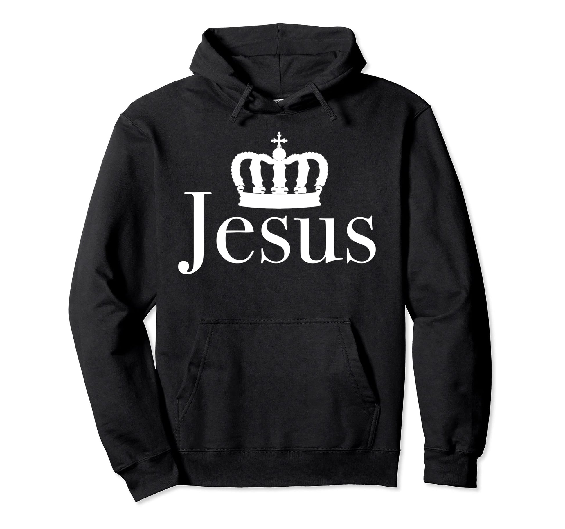 Jesus Is Answer Jesus Crowned King Hoodie - Streetwear Style for Adults - T-Shirt, Sweatshirt, Hoodie