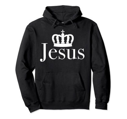Jesus Is Answer Jesus Crowned King Hoodie - Streetwear Style for Adults - T-Shirt, Sweatshirt, Hoodie