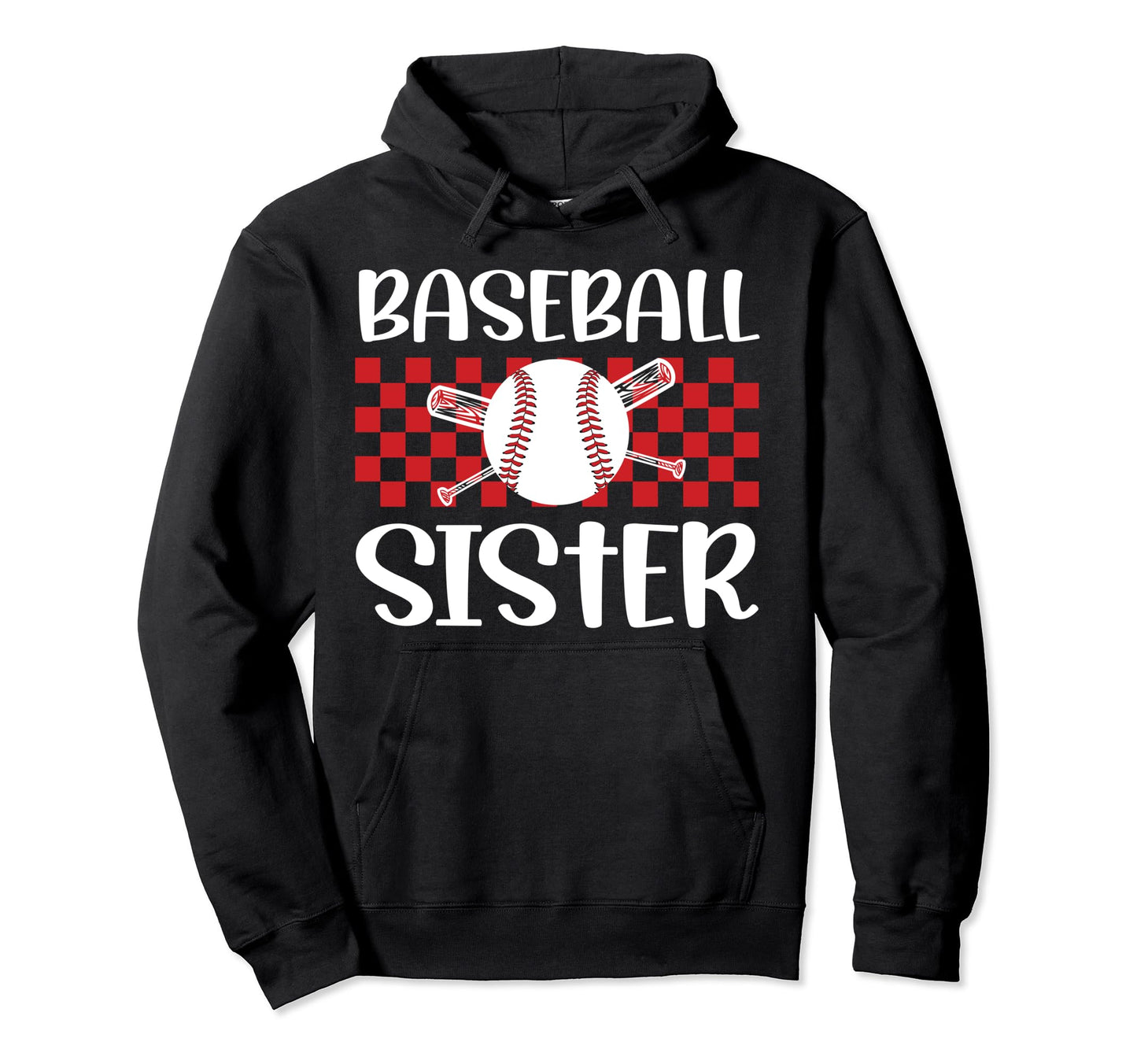 Baseball Sister Baseball Player Hoodie - Aesthetic Graphic Men Women - T-Shirt, Sweatshirt, Hoodie